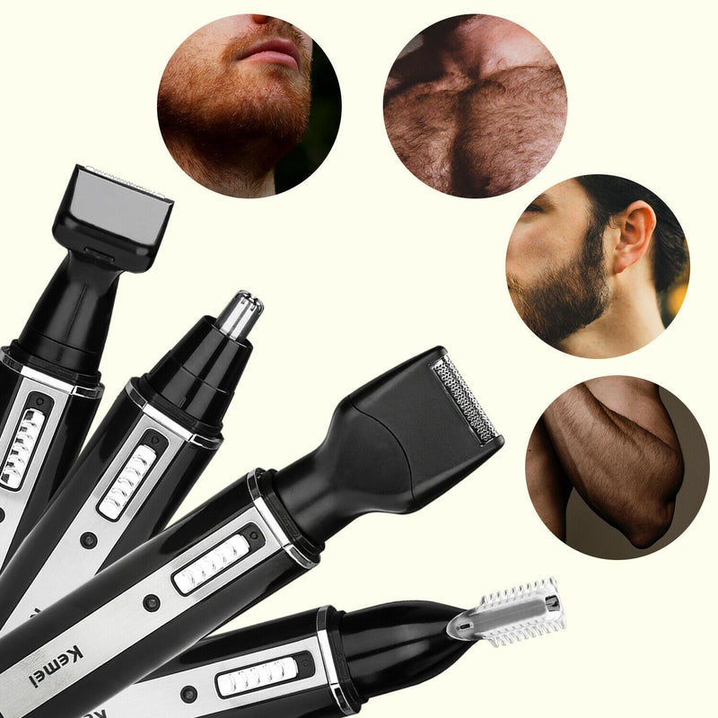 Wolketon Onlineshop Günstig Kaufen Nasenhaarschneider 4in1 Edelstahl Gesichtshaartrimmer Wiederaufladbarer Qualität