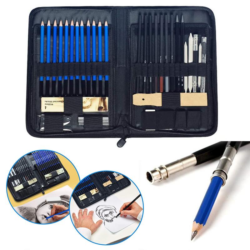 Wolketon Onlineshop Günstig Kaufen 42pcs Profi Art Holzbleistifte Zeichnung Set