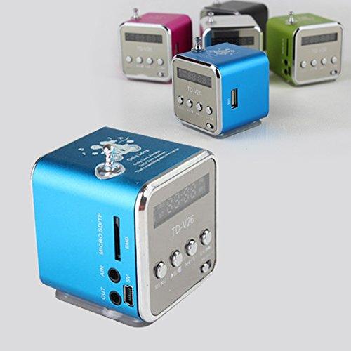 Wolketon Onlineshop Günstig Kaufen Mini Soundstation Stereo Lautsprecher Micro SD Kartenslot Blau