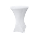 Wolketon Onlineshop Günstig Kaufen Weiß Stretchhusse für Bistrotisch/Stehtisch Größe:Ø 80-110 cm