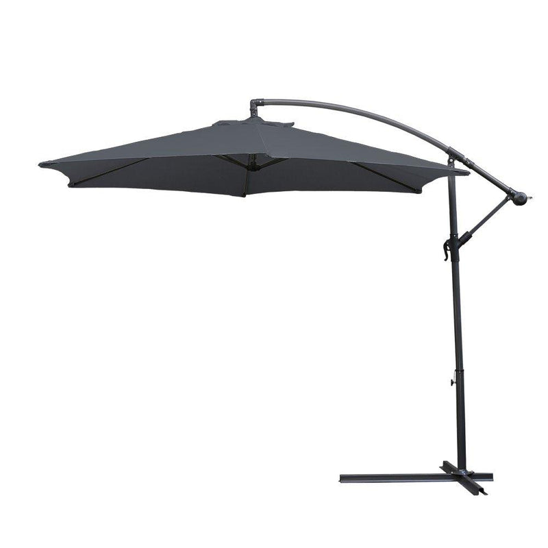 Wolketon Onlineshop Günstig Kaufen 3.5m Grau Sonnenschirm Gartenschirm Marktschirm