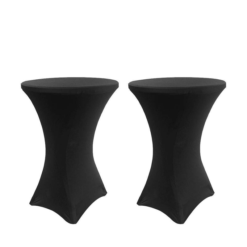 Wolketon Onlineshop Günstig Kaufen 2 Stück Schwarz Stretchhusse für Bistrotisch/Stehtisch Größe:Ø 60-110cm