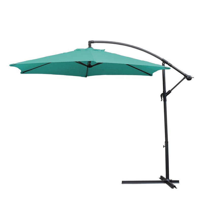 Wolketon Onlineshop Günstig Kaufen 3.0m Azurblau Sonnenschirm Gartenschirm Marktschirm