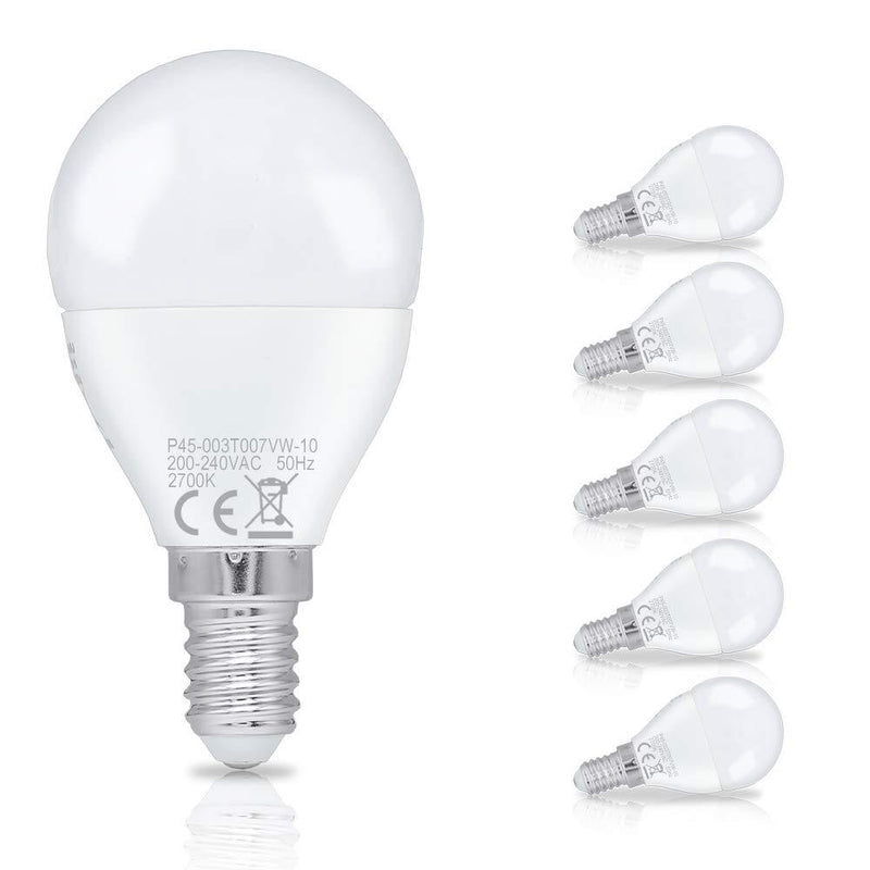 Wolketon Onlineshop Günstig Kaufen 3W LED Birnen Ersetzt 25W Halogenlampen P45 E14 Warmweiß 2700K 6er Pack