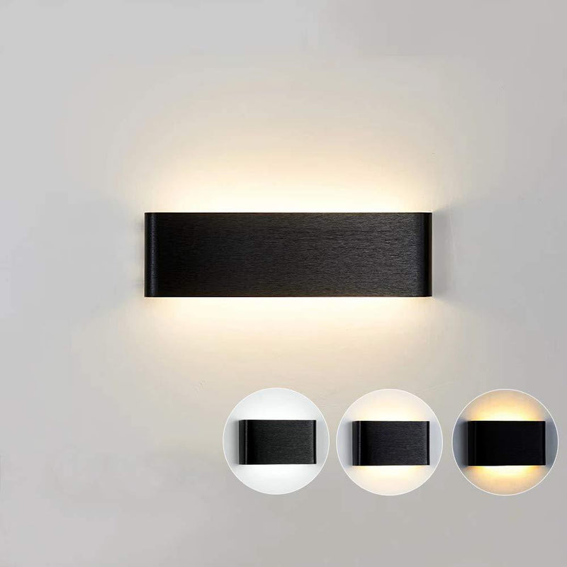 Wolketon Onlineshop Günstig Kaufen 6W Farbwechsel Schwarz LED Wandleuchte Modern Wandlampe