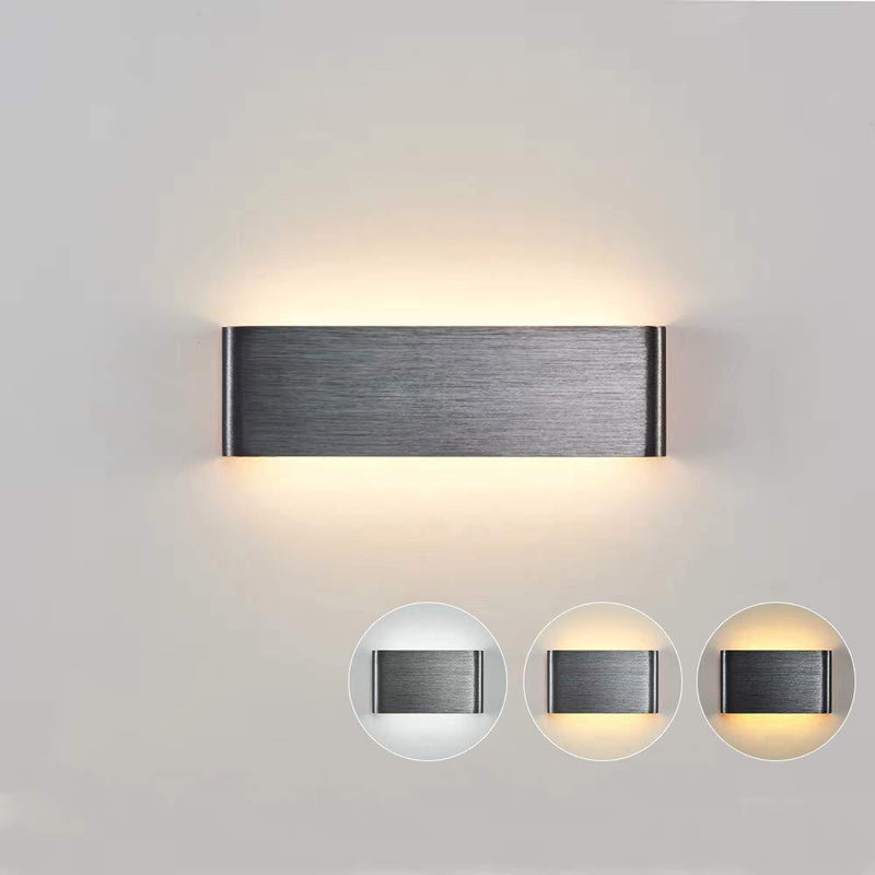 Wolketon Onlineshop Günstig Kaufen 14W Farbwechsel Silber LED Wandleuchte Modern Wandlampe