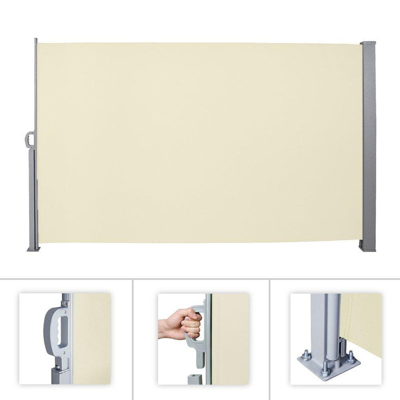 Wolketon Onlineshop Günstig Kaufen Seitenmarkise 180x300cm Beige Sonnenschutz Sichtschutz