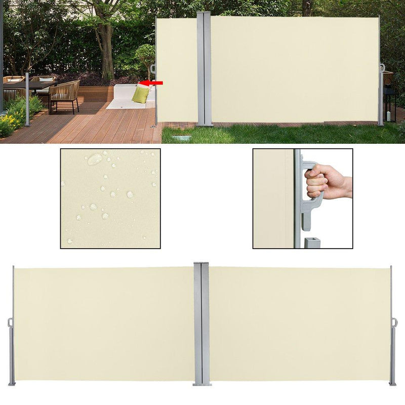 Wolketon Onlineshop Günstig Kaufen Seitenmarkise 160x600cm Beige Sonnenschutz Sichtschutz