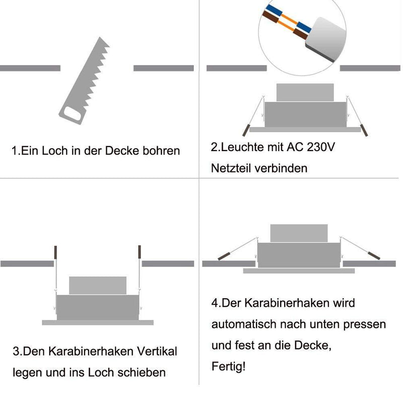 Wolketon Onlineshop Günstig Kaufen 10x Runde LED Panel Farbwechsel 3 in 1 Einbauleuchte Deckenstrahler