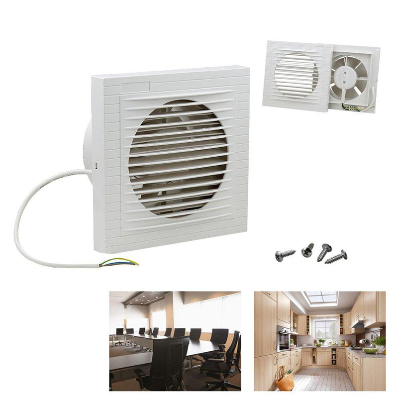 Wolketon Onlineshop Günstig Kaufen Wandlüfter Ventilator Wandventilator Badlüfter Abluftventilator Leise Weiß für Küche Bad WC