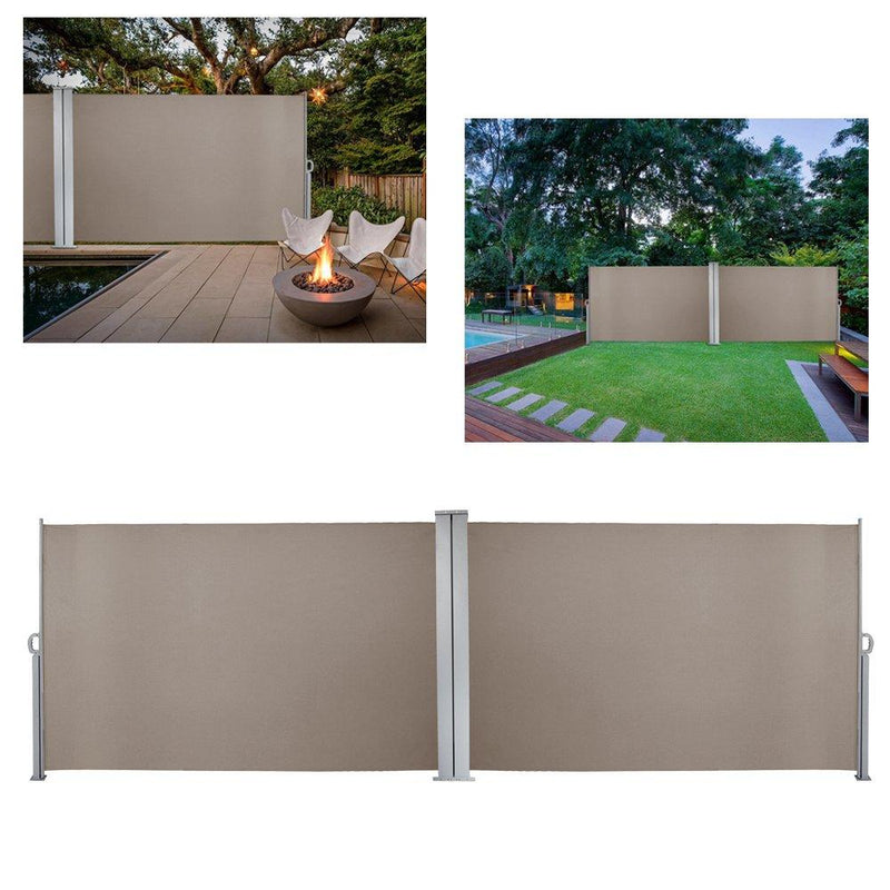 Wolketon Onlineshop Günstig Kaufen Seitenmarkise 160x600cm Braun Sonnenschutz Sichtschutz