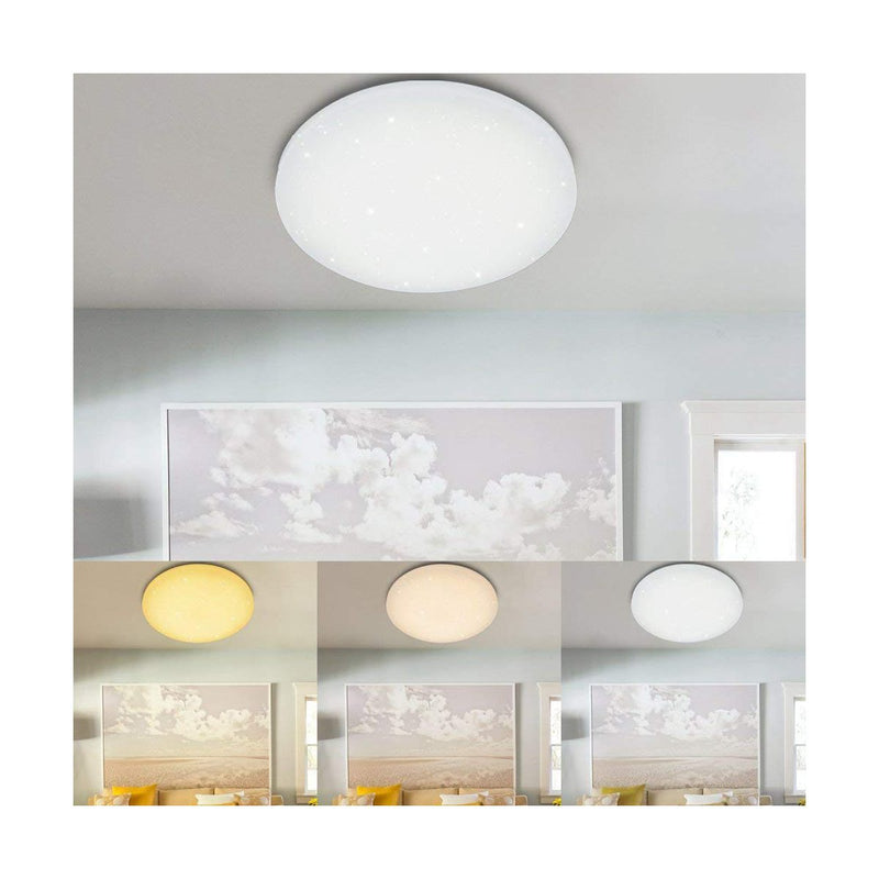 60W Runde LED-Deckenleuchte mit Starlight-Effekt(Weiß/Warmweiß/Farbwechsel) Vingo