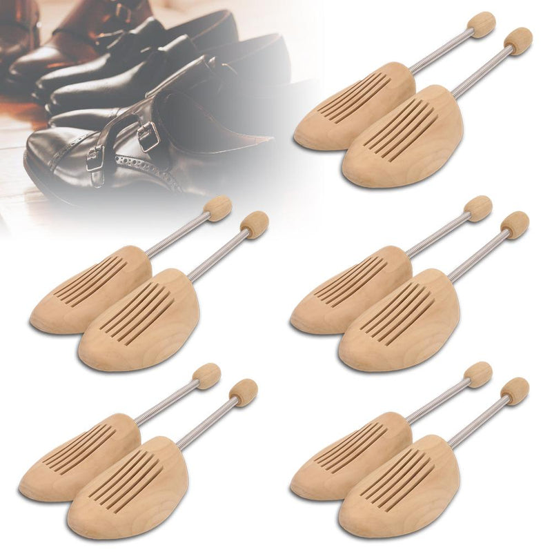 Wolketon Onlineshop Günstig Kaufen 5 Paar Set Holz Spiralfeder Schuhspanner Herren/Damen-Gr.42/43