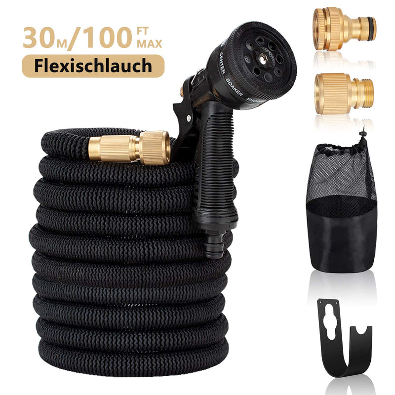 Wolketon Onlineshop Günstig Kaufen Wolkton Flexibler Gartenschlauch 30m Wasserschlauch Flexischlauch