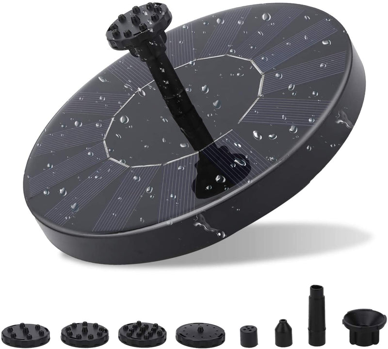 Wolketon Onlineshop Günstig Kaufen Solar Springbrunnen, Solar Teichpumpe Garten Wasserpumpe mit 1.5W Monokristalline Solar Panel