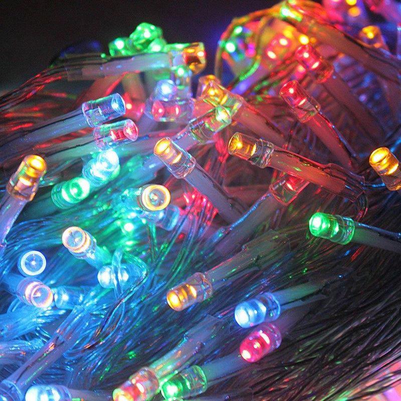 Wolketon Onlineshop Günstig Kaufen 10M 100 RGB LED Lichterkette Weihnachtsbeleuchtung Mischenfarb