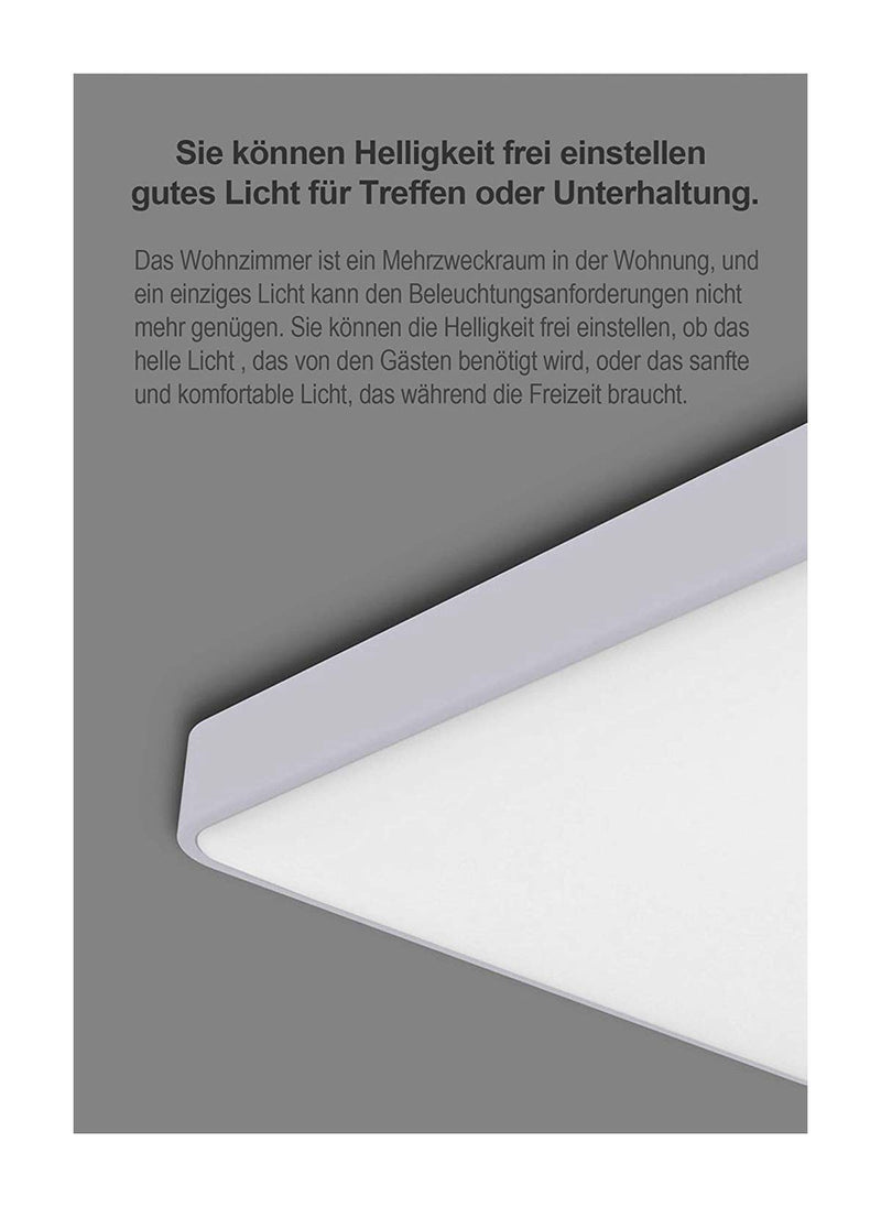 Eckige 24W LED Deckenleuchte Starlight Effekt (Kaltweiß/Warmweiß/Farbwechsel/Dimmbar)