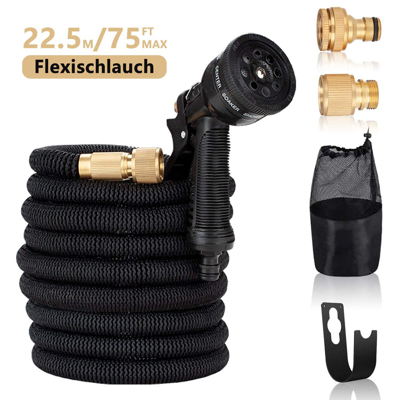 Wolketon Onlineshop Günstig Kaufen Wolkton Flexibler Gartenschlauch 22.5m Wasserschlauch Flexischlauch