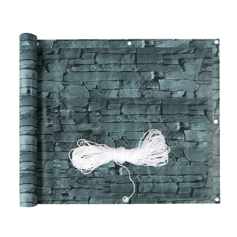 Wolketon Onlineshop Günstig Kaufen Balkonbespannung 75x600cm Schiefer-Optik