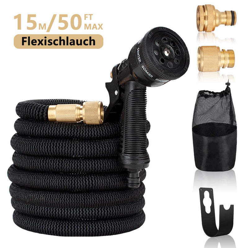 Wolketon Onlineshop Günstig Kaufen Wolkton Flexibler Gartenschlauch 15m Wasserschlauch Flexischlauch