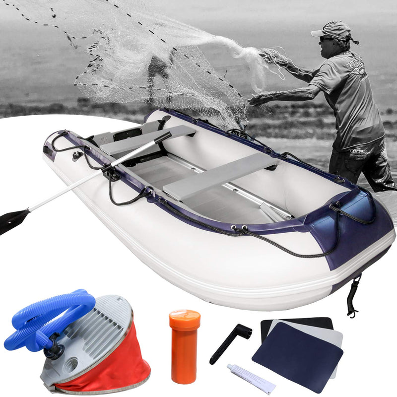 Wolketon Onlineshop Günstig Kaufen 320cm Schlauchboot Mit Pumpe & Paddel 6 Plätzen Sportboot  geeignet für einen Außenbordmotor 320x151x70cm