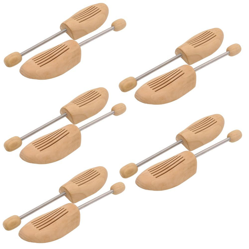 Wolketon Onlineshop Günstig Kaufen 5 Paar Set Holz Spiralfeder Schuhspanner Herren/Damen-Gr.44/45