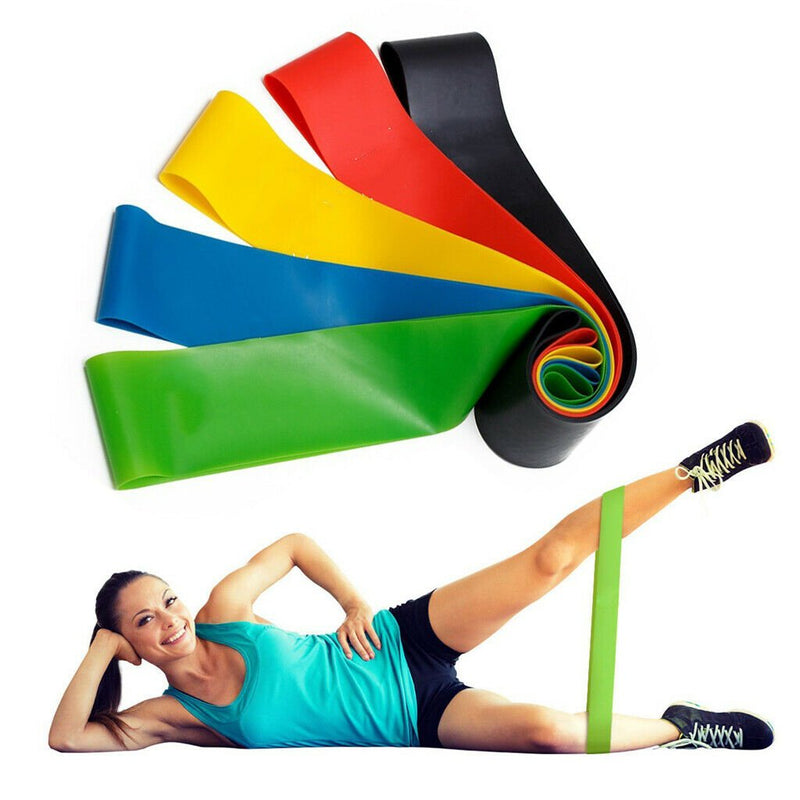 Wolketon Onlineshop Günstig Kaufen 5er Fitnessbänder Yoga Trainingsbänder Tasche Gummiband Training