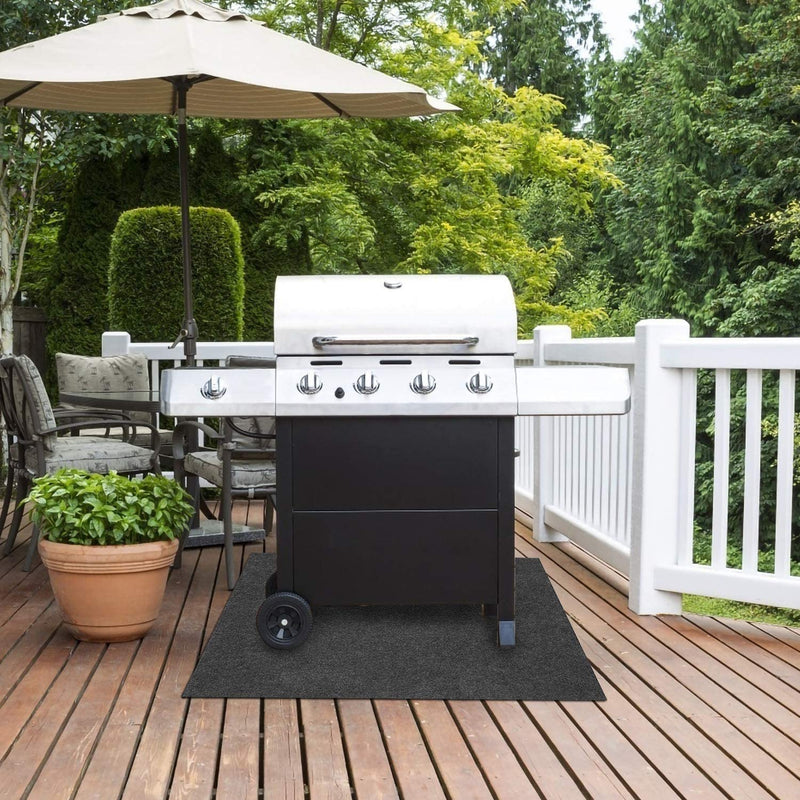 Wolketon Onlineshop Günstig Kaufen Grillteppich Holzkohlegrill BBQ Matte Bodenschutz Schwer (120 x 80 cm)