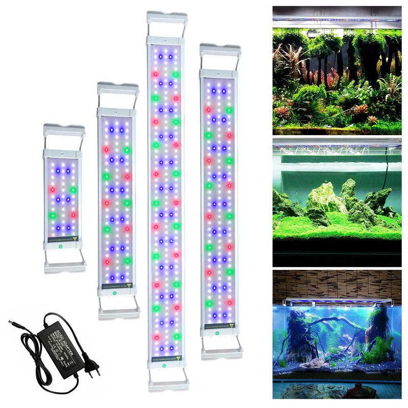 Wolketon Onlineshop Günstig Kaufen LED Aquarien Beleuchtung 6W for 30-50cm Tank/ 11W for 50-70cm Tank/ 18W for 75-95cm Tank/ 25W for 95-115cm Tank