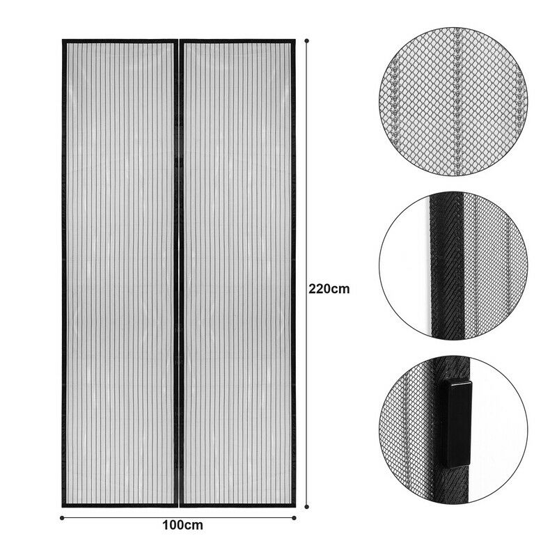 Wolketon Fliegengitter Insektenschutz Tür Magnetvorhang Fliegenvorhang