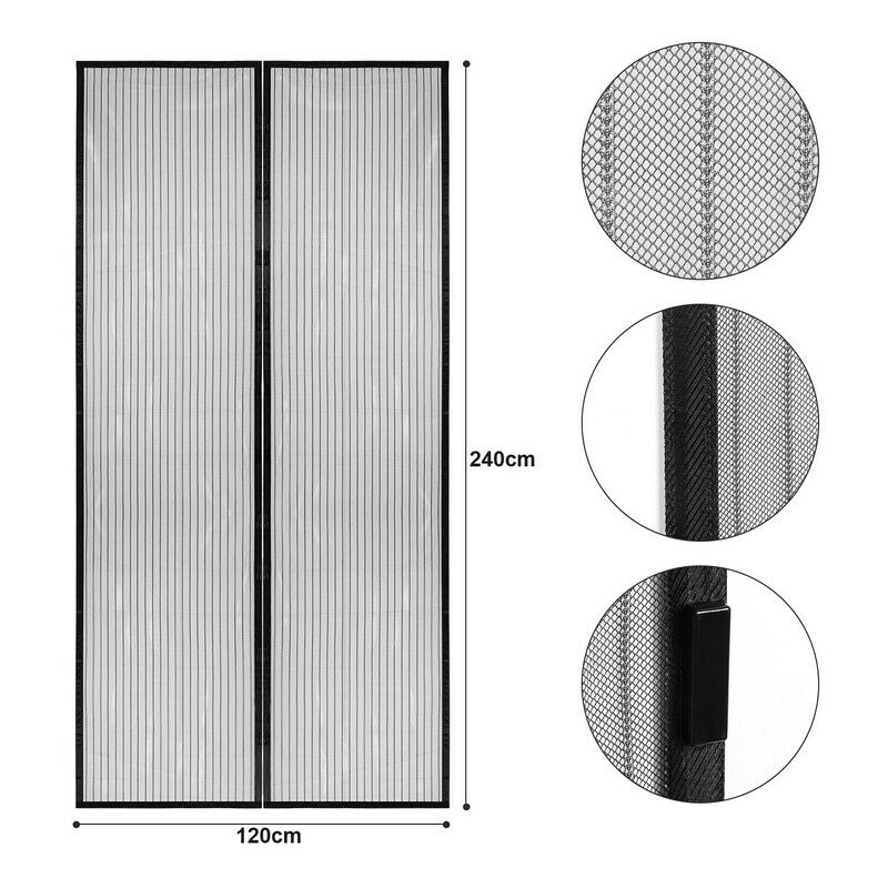 Wolketon Fliegengitter Insektenschutz Tür Magnetvorhang Fliegenvorhang