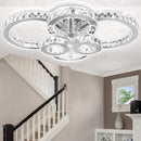 Wolketon LED Kristall Deckenleuchte metall 96w Dimmbar