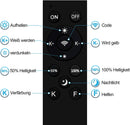 Wolketon LED Kristall Deckenleuchte metall 96w Dimmbar