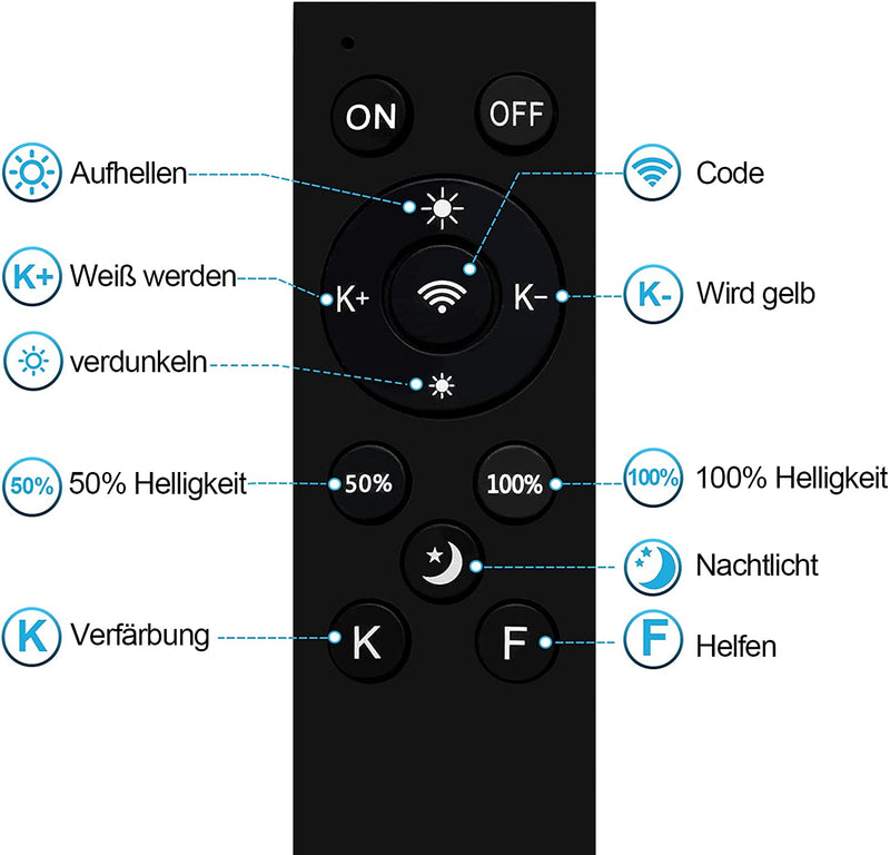 Wolketon LED Kristall Deckenleuchte metall 96w Dimmbar