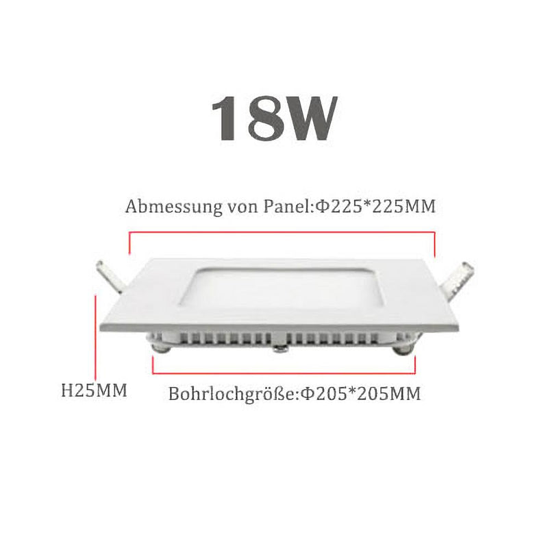 Wolketon Onlineshop Günstig Kaufen 10x Runde LED Panel Farbwechsel 3 in 1 Einbauleuchte Deckenstrahler