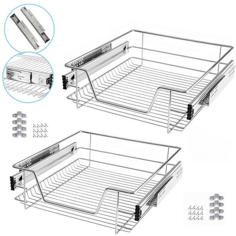 Wolketon Onlineshop Günstig Kaufen Vielseitig einsetzbare Teleskopschublade für gängige 30cm/40cm/50cm/60cm Schrankbreiten