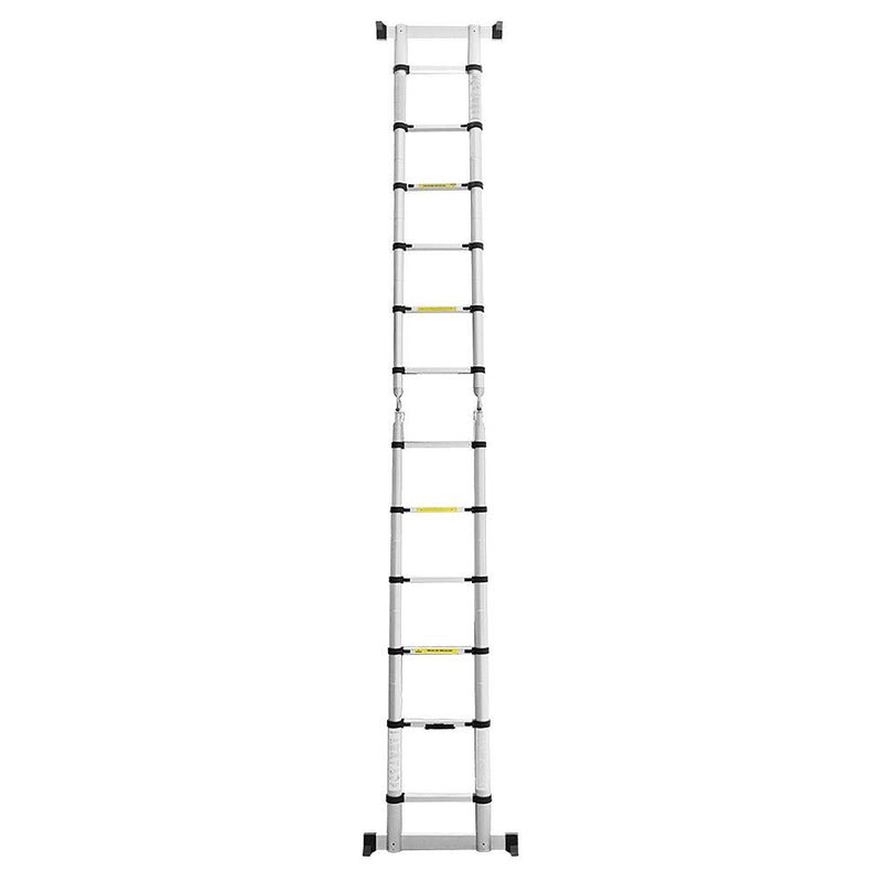 3.8m-aluminium-ausziehbare-leiter-doppelseite-1.9m+1.9m-teleskopleiter-klappleiter