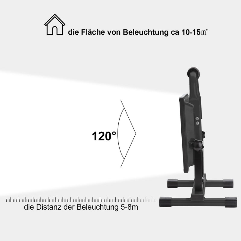 hengda-2x-20w-led-kaltweiss-schwarz-akku-strahler-mit-teleskop-stativ