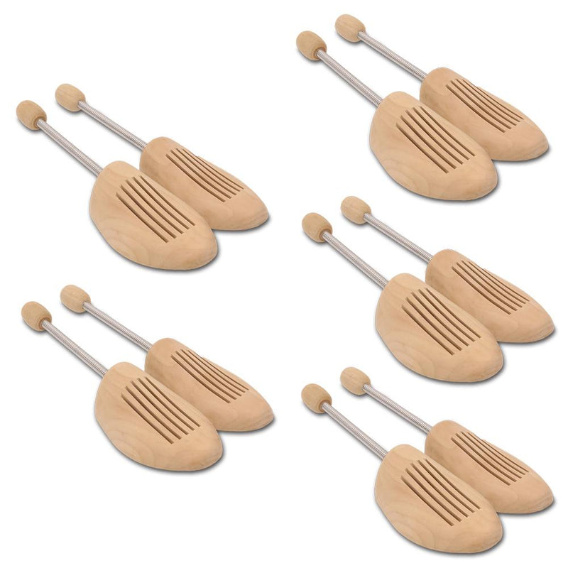 Wolketon Onlineshop Günstig Kaufen 5 Paar Set Holz Spiralfeder Schuhspanner Herren/Damen-Gr.38/39