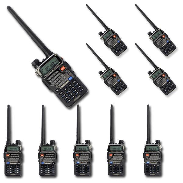 Wolketon Onlineshop Günstig Kaufen 10X Baofeng UV-5R Plus Funksprechgerät 2M/70cm Hand-funkgerät Radio CTCSS